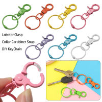 1pcs Key Chain Metal Split Ring Hook Bags Buckle Bag Part Accessories Collar Carabiner Snap Lobster Clasp