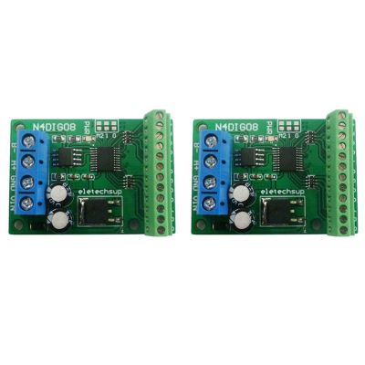 8Ch Input/Output Digital Switch TTL LvTTL CMOS RS485 IO Control Module Modbus Rtu Board for PLC Relay