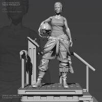 1/24 Resin model kits figure beauty colorless and self-assembled TD-3344