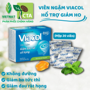 Kẹo Ngậm Viacol Thảo Mộc Vietnat Không Đường Hộp 20 viên