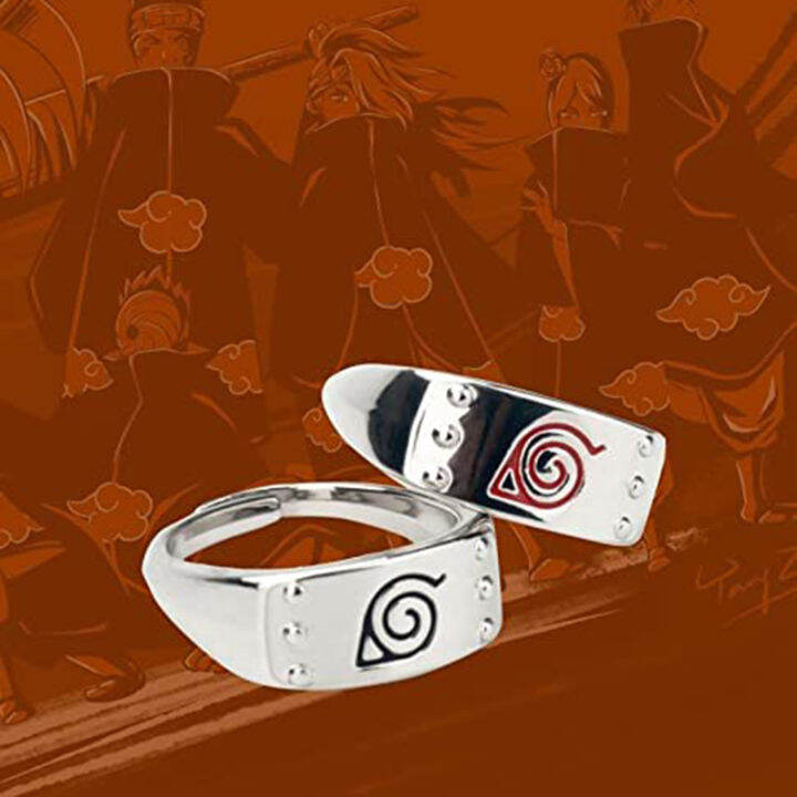 New Naruto Ring Uzumaki Naruto Konoha Forehead Ring Anime Peripheral