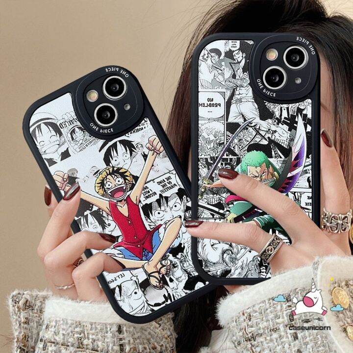 shuohaa166-เคสโทรศัพท์มือถือ-tpu-นิ่ม-ลายการ์ตูนอนิเมะ-one-piece-luffy-sauron-สําหรับ-iphone-11-xr-13-12-14-pro-max-7-8-plus-6-6s-plus-14-plus-x-xs-max-se-2020