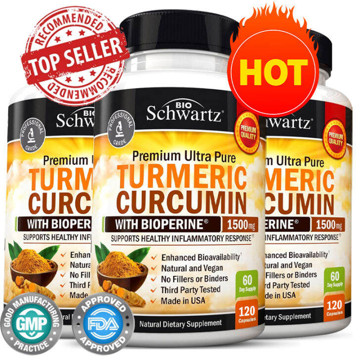 Turmeric Curcumin with BioPerine 1500mg Natural Joint and Healthy