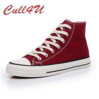 Cull4U Women Shoes New Retro Lowtop Sneakers Shoes for Women Canvas Round Toe Cross-tied Causal Flats Women High Top Shoes 2022