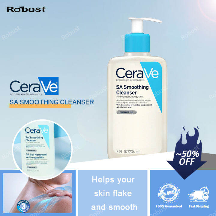 【Robust 】Cerave Sa Smoothing Cleanser Sa Gel Nettoyant Anti-rugosites ...