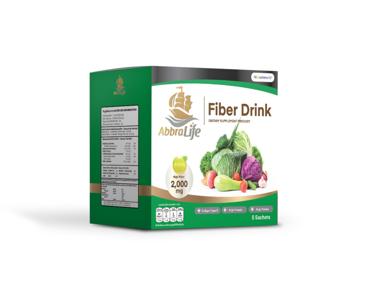 ไฟเบอร์ ดริ๊งค์ ผลิตภัณฑ์เสริมอาหาร ตราแอบบราไลฟ์ Fiber Drink
