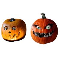 Scary Halloween Pumpkin with Moving Eyes, Pumpkin Decorations,Halloween Artificial Pumpkins Decoration