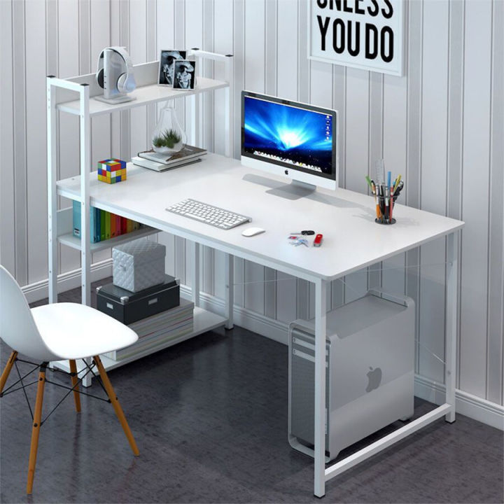 computer-desk-โต๊ะคอมพิวเตอร์-โต๊ะทำงาน-โต๊ะเขียนหนังสือ-พร้อมชั้นวางของ-รองรับน้ำหนักได้ดี-ประกอบง่าย-smart-d-cor