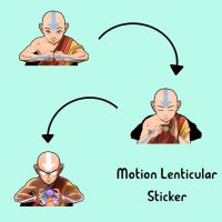 ELEGANT Aang สติกเกอร์ ATLA Motion สติกเกอร์อะนิเมะการ์ตูนกันน้ำ Decals ใช้กับรถแล็ปท็อป Art Decor สติ๊กเกอร์ติดผนัง