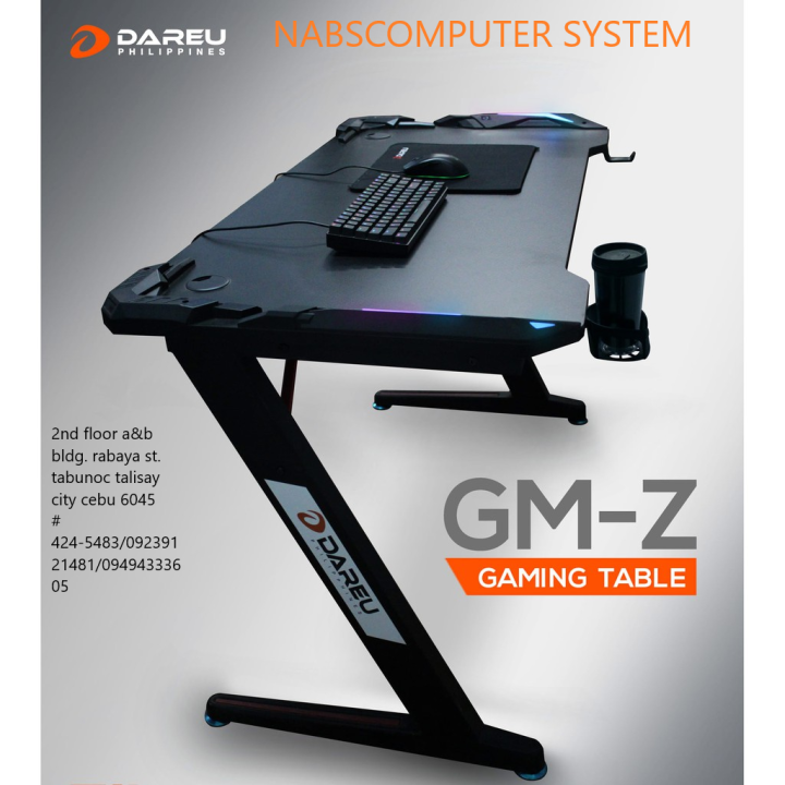 DAREU GMZ GAMING TABLE RGB Lazada PH