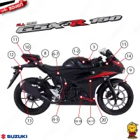 ชุดสี FRAME แท้ Suzuki GSX-R150 2017 สีดำ