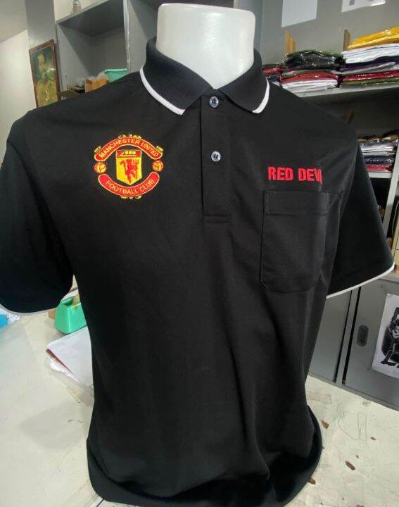 เสื้อโปโลปักแมนยู-red-devil