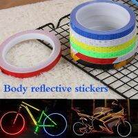 INSTORE Personality Motorcycle Stickers PVC Reflective Stickers Riding Safety Tape Anti-Collision Universal Luminous Bicycle Bike Car Warning StickerMulticolor