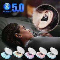 หูฟังไร้สาย X55นอนใหม่5.0บลูทูธขนาดเล็กมองไม่เห็นใช้ในการเดินทางอินเอียร์ลดเสียงรบกวนชุดหูฟังพร้อมไมโครโฟนโทร HD เพลง HIFI ที่อุดหูกันน้ำสำหรับกีฬา
