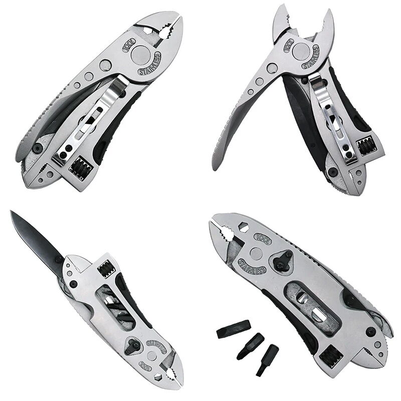 KIPRUN Fold Multi Tool Plier Repair Adjust Gear Outdoor Survive Camp Screwdriver Wrench Jaw Plier Multipurpose Multifunction Spanner