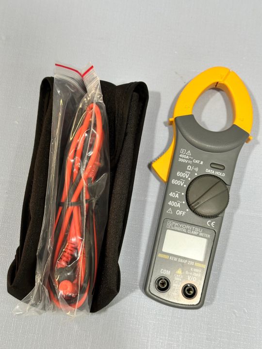 kyoritsu-แคลมป์มิเตอร์-คลิปแอมป์-ดิจิตอล-digital-clamp-meter-รุ่น-kew-snap-200-kt200-ของแท้-ส่งเร็ว-ทันใช้