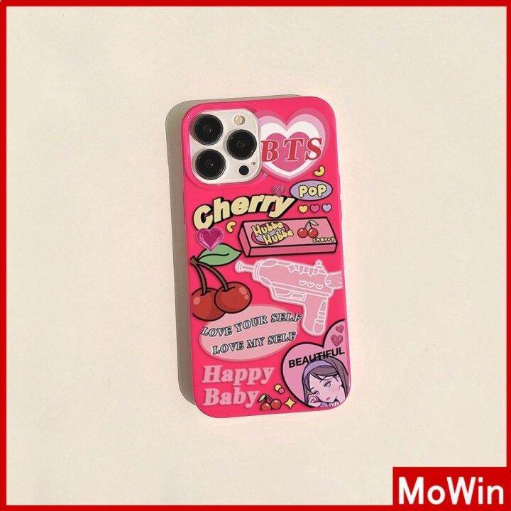 mowin-เข้ากันได้สำหรับ-เคสไอโฟน-เคสไอโฟน11-เคสโทรศัพท์-14-pro-max-สำหรับ-iphone-เคส-เคสแบบนิ่ม-ลูกอม-เคลือบมัน-กันกระแทกกล้อง