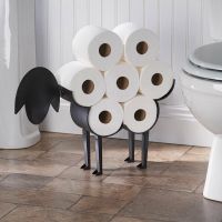 Sheep Decorative Toilet Paper Holder - Free-Standing Bathroom Tissue Storage Toilet Roll Holder Paper Toilet Roll Holders