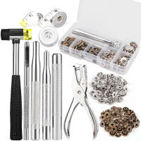 MIUSIE Professional Leather Snap Button Kit Snap Fasteners Metal Press Studs With Installation Tools For Leather Craft Working