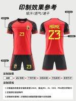 ❡┇  Azar Belgium shirt at home to 10 games sports training suit childrens football suit custom