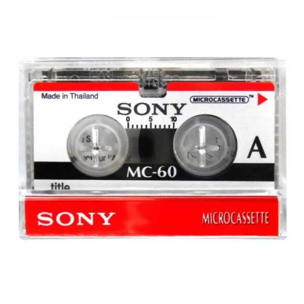 Sony 60 Minute Blank Microcassette Tapes MC-60 (set of 3