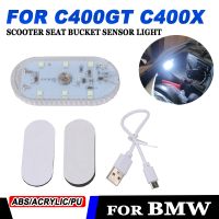 Seat Storage Box LED Touch Switch Night Light Scooter Bucket For BMW C400GT C400X C 400 GT C 400GT C400 X 400X Accessories