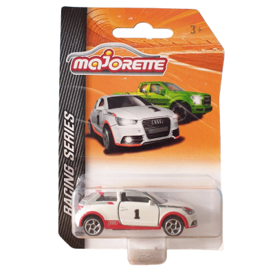โมเดลรถเหล็ก Majorette Audi A1 _ RACING SERIES #White เปิดประตูรถได้ รถเหล็กของเล่น โมเดลรถสะสม