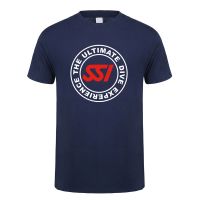 【ระบาย อากาศ】 Scuba Diving Dive SSI T เสื้อ Tees แขนสั้น Cotton Man The Ultimate Dive EXperience Tshirt Tops LH-253