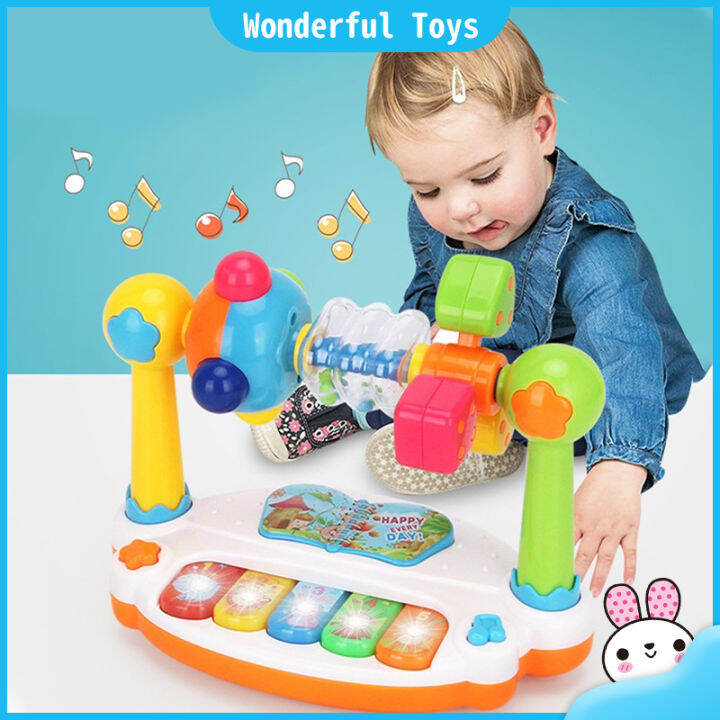 【Ready Stock】Baby Musical Keyboard Piano Drum Kids Musical Toy With ...