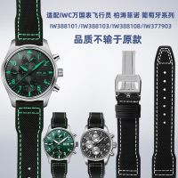 suitable for IWC Pilot Mercedes-Benz AMG Joint Petronas Green Mark 18 Nylon Leather Watch Strap