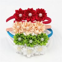 【YF】 Cute Hairband Pearl Flower Hair Accessories Beautiful pearl Headband Princess Headwear Head hoop of hair for girls headband