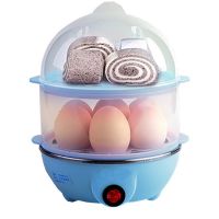 MH หม้อ เครื่องต้มไข่ หม้อนึ่งอเนกประสงค์ 2 ชั้น (Blue) Free Egg white separator หม้อนึ่ง ซึ้ง