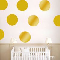 New Dots Wall Stickers Kids Room Gold Decals Sticker Mural Gifts