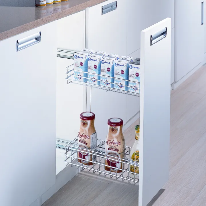 ALCOR SYSTEM / Kitchen Wired / Side Basket / 2 tier Pullout Storage