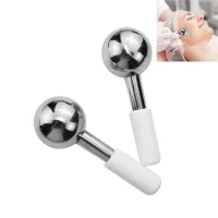 2Pcs Facial Ice Globe Rollers Water Wave Handle Ball Set For Redness Cooling Globes Relax Massager Body Neck Face Lift Skin Care