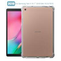 （Hoshi electron）กันกระแทกสำหรับ Samsung Galaxy Tab A 10.1 39; 39; (2019) SM-T510 SM-T515 10.1นิ้ว TPU Silicon โปร่งใส Coque Fundas