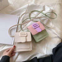 2021 New Arrival All Match Female Handbag Women nd Hit Color PU Phone Bags Mini Shoulder Crossbody Messenger Phone Bags