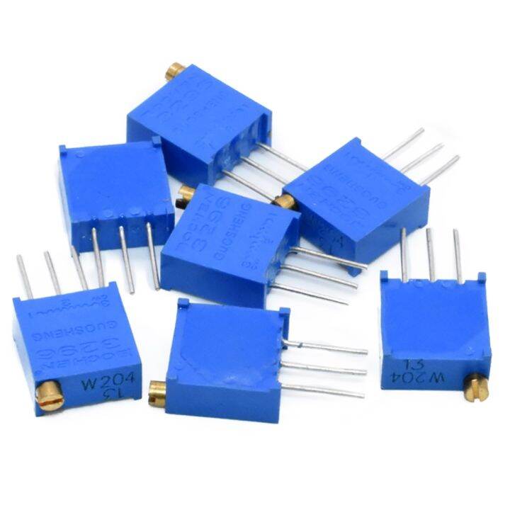 10pcs-3296w-potentiometer-precision-adjustable-resistance-multi-turn-trimming-100r-200r-500r-101-201-501-trimmer-potentiometer