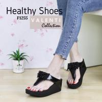 Valenti Collection รองเท้าเพื่อสุขภาพ Health &amp; massage Therapy flipflop นุ่มมาก เบา ใส่สบาย รุ่น F1255 Black (สีดำ)