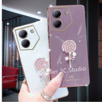 เคสโทรศัพท์ Tecno Camon 20 Pro 19 Pro 19 Neo Camon 18 18T 18P 18i 4G 5G เคส ปลอก ดีไซน์ใหม่ ไข่มุกชุบด้วยไฟฟ้าคุณภาพสูง เพชรคริสตัล Lollipop ปกอ่อน Case 2023