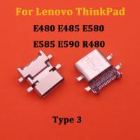 【✱2023 HOT✱】 nang20403736363 2ชิ้นแจ็คไฟ Dc สำหรับ Lenovo ตัก Thinkpad E480 E485 E580 E585 R480 E590 T750 T480 T580 L480 L580 L490 Type-C ขั้วต่อ Usb