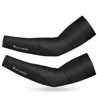 WEST BIKING Arm Sleeves Sun Protective Running Cycling Arm Cover Basketball Elbow Pad Fitness Outdoor Sports Warmer