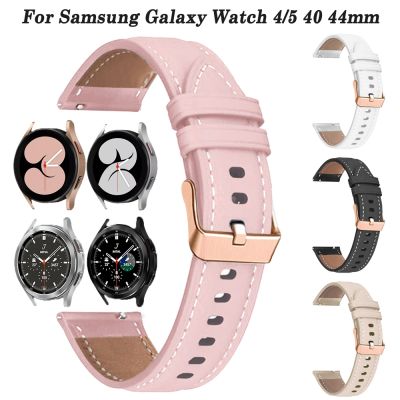 20mm Wristband Strap For Samsung Galaxy Watch 5/4 44 40mm Galaxy4 Classic 46 42mm Leather Galaxy Watch5 Pro 45mm Bracelet Correa