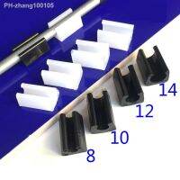 5Pcs Black/White Plastic Chair Feet Pads Non-Slip u-type Pipe Clamps Protection Gasket Covers Caps For Chair Furniture