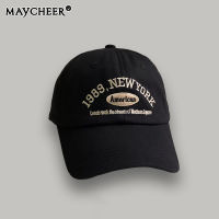 MAYCHEER Mens Baseball Cap Retro baseball cap Letter embroidery casual adjustable cap
