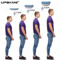 UPAKME Height Increase Insoles TPE Silicone Gel Heighten Lift Half Shoes Pads For Men Women Soft Comfort Inner Growing Heel Sole