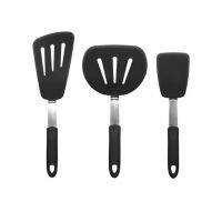 HORI 3 Pcs ไม้พายซิลิโคนสำหรับ Non-Stick กระทะครัวเครื่องมือไม้พายทนความร้อน