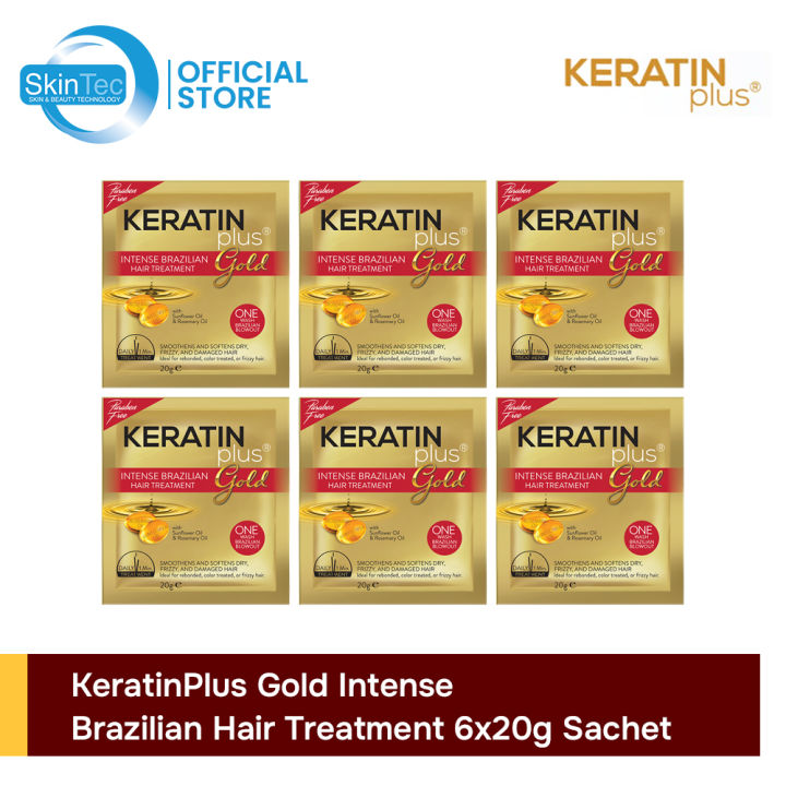 Keratinplus Gold Intense Brazilian Hair Treatment 20g 6 Pcs Lazada Ph 