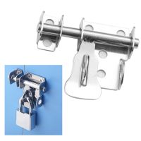 Stainless Steel Door Latch Lock-Hasp Sliding Bolts Latch Hasp Home Hardware Window Gate Safety Toilet Door Lock Bathroom Pin