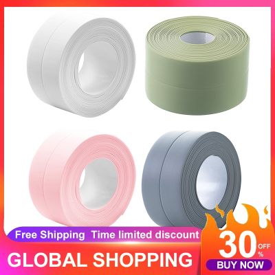 Bathroom Shower water proof mould proof tape Sealing Strip Kitchen Sink Self Adhesive Waterproof Wall Sticker Sink Edge Tape